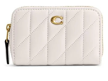 Coach | Small Zip Around Card Case with Pillow Quilting,商家Zappos,价格¥708