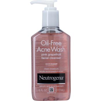Neutrogena | Oil-Free Acne Wash Pink Grapefruit Facial Cleanser商品图片,额外8折, 额外八折