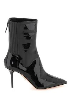 推荐Aquazzura saint honore' patent leather ankle boots商品