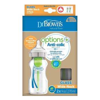 小棕瓶, Dr Brown | Dr Brown - Options+ Glass Bottle 270ml (2 Pack)商品图片 