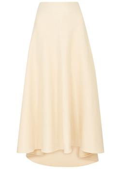 推荐Cream wool midi skirt商品