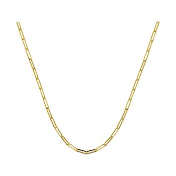 商品Paper Clip Link 24" Chain Necklace in Silver or Gold Plate图片