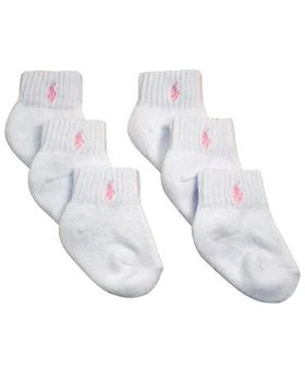 Ralph Lauren | Girls' Sport Quarter Socks, 6 Pack - Baby 
