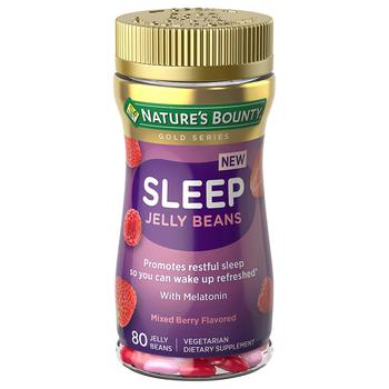 商品Nature's Bounty | Sleep Jelly Beans with Melatonin, Sleep Aid, Mixed Berry Flavor,商家Walgreens,价格¥109图片