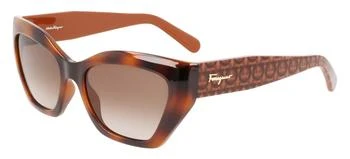 Salvatore Ferragamo | Ferragamo Women's 54mm Classic Tortoise Sunglasses 3.5折, 独家减免邮费