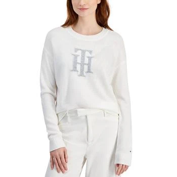 Tommy Hilfiger | Women's Tinsel-Logo Long-Sleeve Sweater 