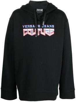 推荐Versace Jeans Couture `Logo Crystal` Hoodie商品