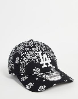 推荐New Era MLB 9Forty New York Yankees paisley unisex cap in black exclusive at ASOS商品