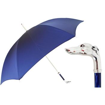 商品Pasotti Umbrellas | Pasotti 葩莎帝狗年皇家手工定制雨伞 - 蓝色,商家Unineed,价格¥936图片