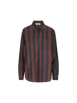 Fendi | Fendi Shirts in Cocoa/Navy,商家Modayn,价格¥6299