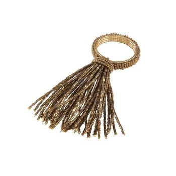Saro Lifestyle | Beaded Spray Design Event Napkin Ring, Set of 4,商家Macy's,价格¥191