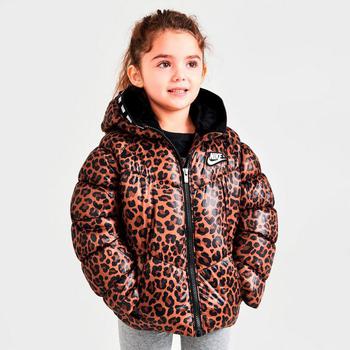 商品NIKE | Girls' Little Kids' Nike Taped Puffer Jacket,商家Finish Line,价格¥358图片