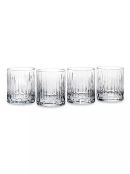 Reed & Barton | Soho Crystal 4-Piece Double Old-Fashioned Glass Set,商家Saks Fifth Avenue,价格¥970