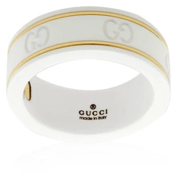 Gucci | Gucci Yellow Gold And White Icon Ring, Size 16,商家Jomashop,价格¥4402