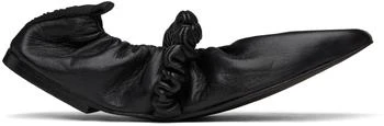 Ganni | Black Scrunchie Ballerina Flats 4.1折