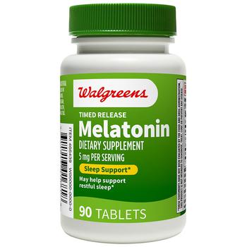 商品Walgreens | Timed Release Melatonin, 5 mg,商家Walgreens,价格¥72图片