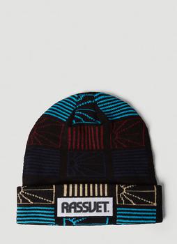 推荐Logo Patch Beanie Hat in Black商品