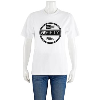 推荐New Era Ladies Visor Sticker T-Shirt in White, Size Small商品
