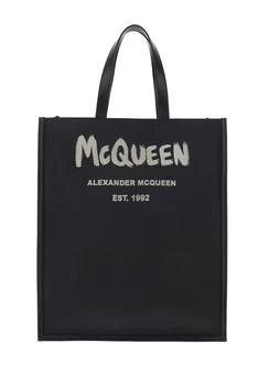 Alexander McQueen | Alexander McQueen Graffiti Logo Printed Tote Bag 5.4折, 独家减免邮费