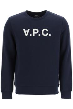 PRIVATE WHITE V.C., A.P.C. | A.P.C. V.P.C. Flock Logo Sweatshirt商品图片 9.1折