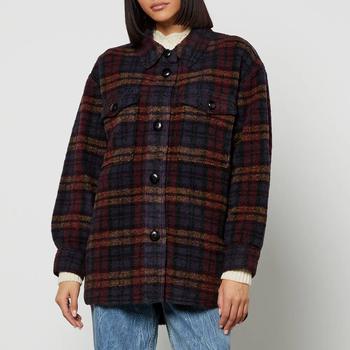 推荐Isabel Marant Étoile Harveli Oversized Wool-Blend Jacket商品