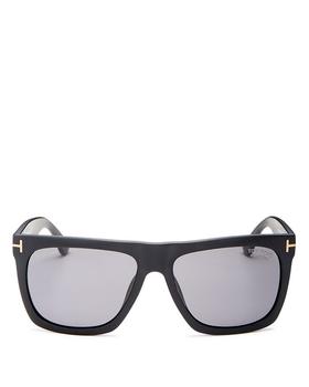 tom ford墨镜评价, Tom Ford | Men's Morgan Polarized Flat Top Square Sunglasses, 57mm商品图片 