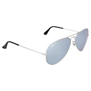 Ray-Ban | Aviator Mirror Polarized Silver Flash Aviator Unisex Sunglasses RB3025 019/W3 58 6.1折, 满$200减$10, 满减