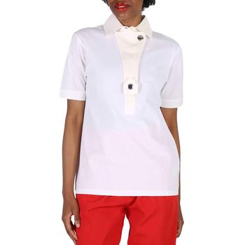 Burberry | Ladies White Cotton Polo Shirt商品图片,1.6折起