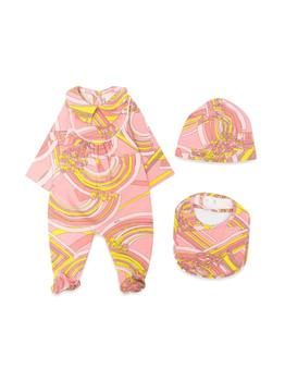 商品EMILIO PUCCI | GIFT BOX ROMPER BONNET BIB,商家Baltini,价格¥2102图片
