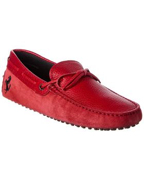 Tod's | TOD’s x Ferrari New Gommini Suede & Leather Loafer商品图片,4.7折