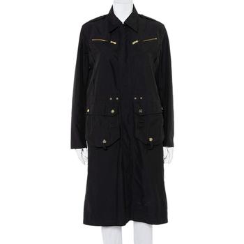 推荐Ralph Lauren Collection Black Synthetic Zip Front Utility Coat M商品