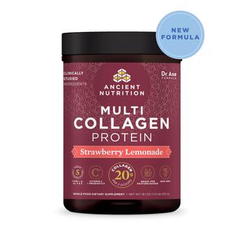 商品Multi Collagen Peptides Protein | Powder Strawberry Lemonade (45 Servings)图片