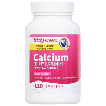 商品Walgreens | Calcium 600 mg + D3 800 IU Tablets,商家Walgreens,价格¥86图片