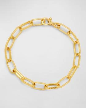 Gurhan | Men's Hammered 24K Gold Cable Chain Bracelet,商家Neiman Marcus,价格¥37383