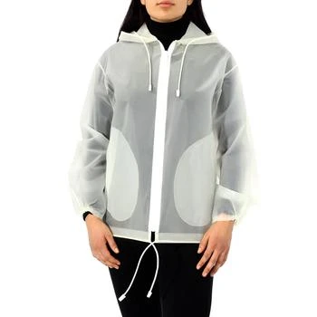 推荐Soft-touch Plastic Cagoule In White商品