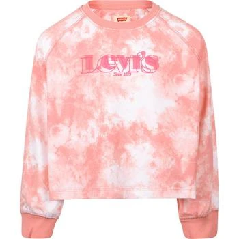 推荐Tie dye logo sweatshirt in pink and white商品