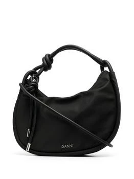 推荐GANNI - Knot Baguette Nylon Handbag商品