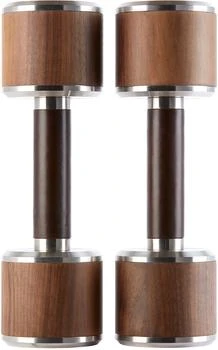 FYSIK | Brown & Silver Mai Dumbbell Set, 10 lb / 4.5 kg,商家Ssense US,价格¥2530