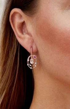 Savvy Cie Jewels | 18K Rose Vermeil 2.16Ct Morganite & Rhodolite Garnet Earrings,商家Premium Outlets,价格¥500