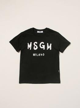 推荐Msgm Kids cotton t-shirt with logo商品