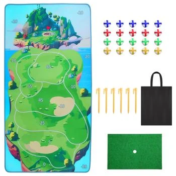 Global Bazaar | Casual Golf Game Set Indoor Outdoor Practice Mat with Balls,商家Premium Outlets,价格¥588
