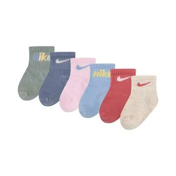NIKE | Baby Boys or Girls E1D1 Ankle Fit Socks, Pack of 6,商家Macy's,价格¥83