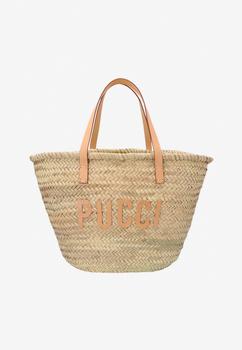 推荐Logo Patch Basket Tote Bag商品