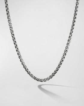 推荐Men's Box Chain Necklace in Silver, 4.8mm, 26"L商品