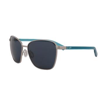 推荐Costa Del Mar Paloma 06S4004 Sunglasses Brushed Silver/Grey商品