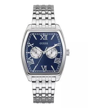 GUESS | Men's Silver Tone Multi-function Watch, 38mm,商家Macy's,价格¥1251