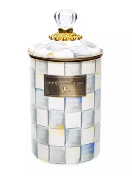 MacKenzie-Childs | Sterling Check Enamel Canister,商家Saks Fifth Avenue,价格¥593