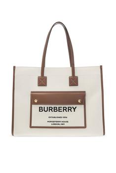 推荐Burberry Logo Printed Medium Tote Bag商品