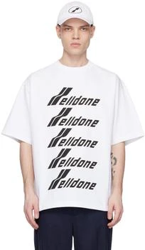 We11done | White Printed T-Shirt 4.9折, 独家减免邮费