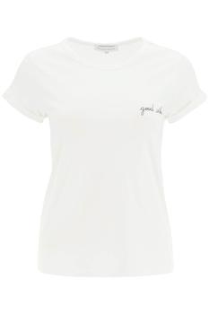 推荐Maison Labiche Poitou T Shirt With Good Vibe Embroidery商品